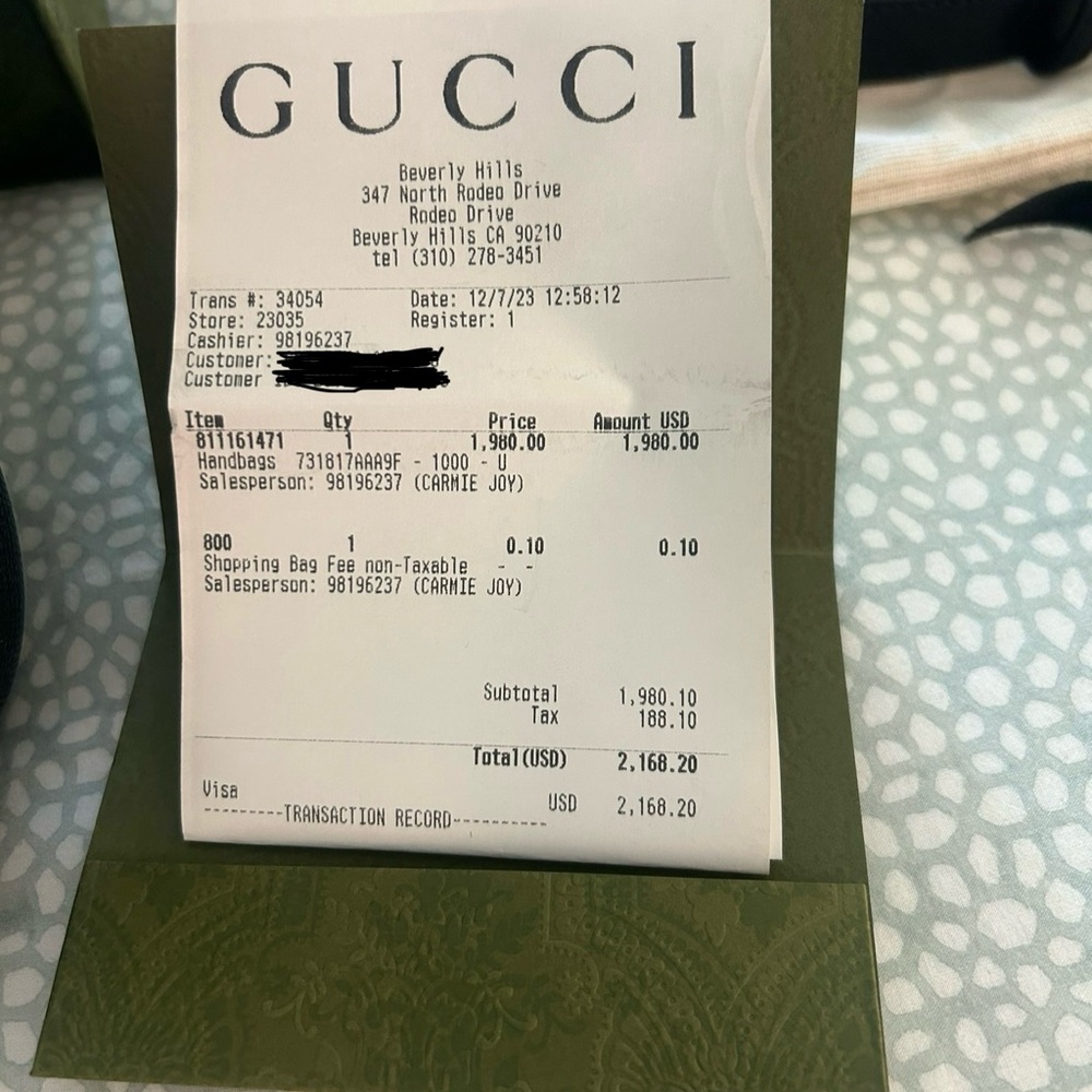 Gucci Black Leather Shoulder Bag - Picture 4 of 7